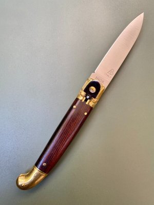 AB Italy Birds Head Lever Lock Rosewood w/Brass NOS Mint Beltrame 