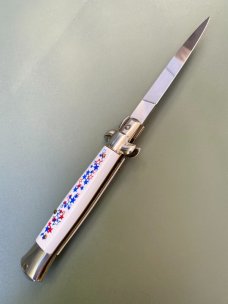 Italy Stainless 9" Stiletto NOS 90s Beltrame MINT Italy Stainless 9" Stiletto NOS 90s Beltrame MINT