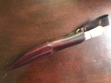Puukko with stag and Cru Forge V steel blade custom fit sheath, USA maker Puukko with stag and Cru Forge V steel blade custom fit sheath, USA maker