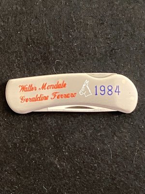 1984 Case XX lockback Mondale/Ferraro