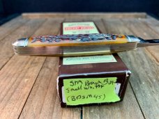 Schatt and Morgan Split Back Spring Whittler Brown Jigged Bone (BDSM45) Schatt and Morgan Split Back Spring Whittler Brown Jigged Bone (BDSM45)