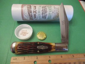 Great Eastern Autumn Gold Jigged Bone Coke Bottle Made For CCC Pattern # 976119