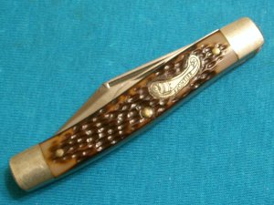 VINTAGE FRONTIER 4121 IMPERIAL USA TRAPPER FOLDING POCKET KNIFE KNIVES OLD