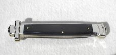 NEW OLD STOCK A.G.A. CAMPOLIN 11" MALTESE CROSS AFRICAN EBONY WOOD STILETTO - LEATHER POUCH