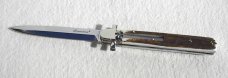 NEW A.G.A. CAMPOLIN 9" DOMINUS GENUINE STAG LEVER LOCK, NICKEL SILVER BOLSTERS - WITH BOX