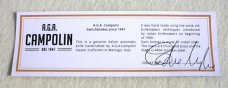 A.G.A. CAMPOLIN 13" GENUINE BRAZILIAN HORN OVAL SWINGUARD 