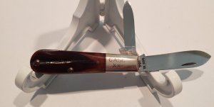 Case XX USA 10 Dot 1970 62009 Saw Cut Red Bone Handle Barlow