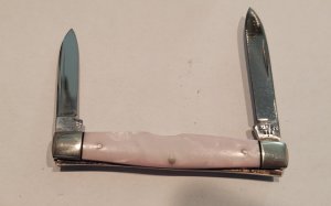 Case XX USA 3 Dot 1977 Pink Ice (Imitation Pearl) 92042 Pen Knife