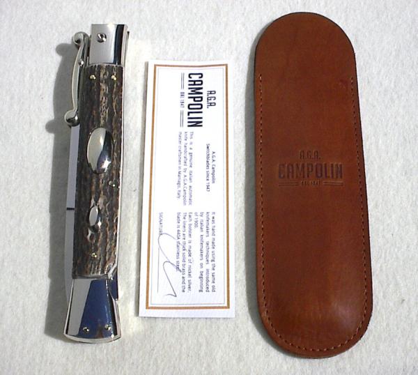 A.G.A. CAMPOLIN 33CM/13" GENUINE STAG OVAL SWINGUARD 