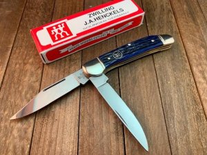 Henckels by Boker Copperhead Deep Blue Pin Feather Jigged