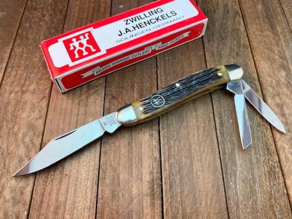 Henckels by Boker Whittler Hellbraun Pin Feather Jigged Bone Henckels by Boker Whittler Hellbraun Pin Feather Jigged Bone