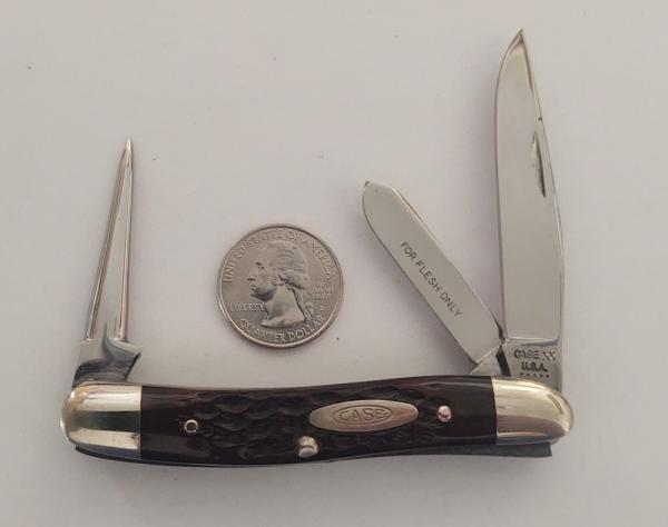 Case XX USA 6318 PU 5 Dot 1975 Punch Blade Red Bone Stockman Case XX USA 6318 PU 5 Dot 1975 Punch Blade Red Bone Stockman