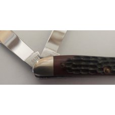 Case XX USA 087 PE 9 Dot 1971 Red Bone Handle Serpentine Stockman Case XX USA 087 PE 9 Dot 1971 Red Bone Handle Serpentine Stockman