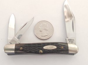 Case XX USA 6308 2 Dot 1978 Dark Bone Whittler