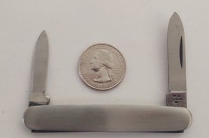 Case XX USA STAINLESS M279 SS 2 Dot 1978 Stainless Pen Knife