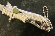Vintage Miniature Out The Front (OTF) Switchblade Knife With Original Box, Keychain, Unused Vintage Miniature Out The Front (OTF) Switchblade Knife With Original Box, Keychain, Unused
