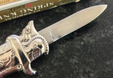 Vintage Miniature Out The Front (OTF) Switchblade Knife With Original Box, Keychain, Unused Vintage Miniature Out The Front (OTF) Switchblade Knife With Original Box, Keychain, Unused