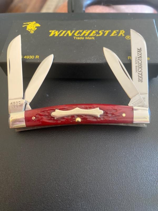 1996 Wincheater Trade Mark USA W 15 4930 R Beatiful New Red Bone Handle Congress With Papers NIB 1996 Wincheater Trade Mark USA W 15 4930 R Beatiful New Red Bone Handle Congress With Papers NIB