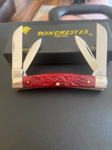 1996 Wincheater Trade Mark USA W 15 4930 R Beatiful New Red Bone Handle Congress With Papers NIB 1996 Wincheater Trade Mark USA W 15 4930 R Beatiful New Red Bone Handle Congress With Papers NIB