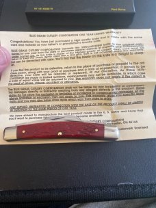 1996 Wincheater Trade Mark USA W 15 4930 R Beatiful New Red Bone Handle Congress With Papers NIB 1996 Wincheater Trade Mark USA W 15 4930 R Beatiful New Red Bone Handle Congress With Papers NIB