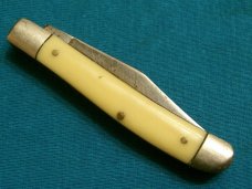 VINTAGE KUTMASTER UTICA NY USA TRAPPER FOLDING POCKET KNIFE KNIVES OLD SMALL