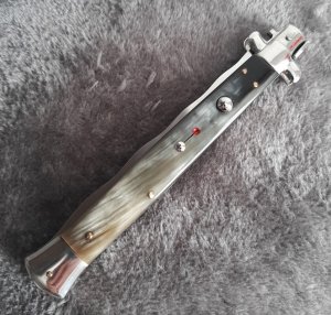 13" Kris w/ Horn Scales Stiletto Italy