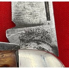 Unknown but Not Unbranded 4-Blade Camp/UtIlity Unofficial Scout Folding Pocket Knife Jigged Bone Unknown but Not Unbranded 4-Blade Camp/UtIlity Unofficial Scout Folding Pocket Knife Jigged Bone