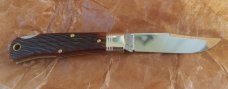 NIT Great Eastern Cutlery Northfield #83 Tascoa Lockback, Dark Brewed Jigged Bone