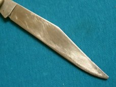 VINTAGE 1960'S QUEEN 11EO FOLDING POCKET TOOTHPICK TICKLER TRAPPER EASY OPEN KNIFE KNIVES OLD