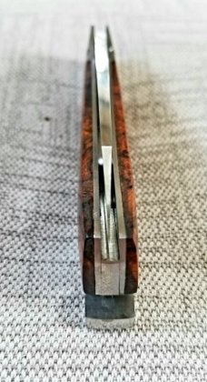 Steve Vanderkolff Native Taillock 4"..Ironwood scales.Fluted bolsters CPM-154 , Booby Toole's design Steve Vanderkolff Native Taillock 4"..Ironwood scales.Fluted bolsters CPM-154 , Booby Toole's design