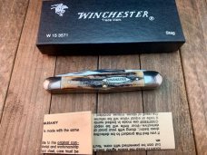 Winchester By Queen Split Back Spring Whittler Stag Handles Winchester By Queen Split Back Spring Whittler Stag Handles