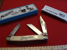 Schrade 'Scrimshaw' Stockman Knife #SC505 1987