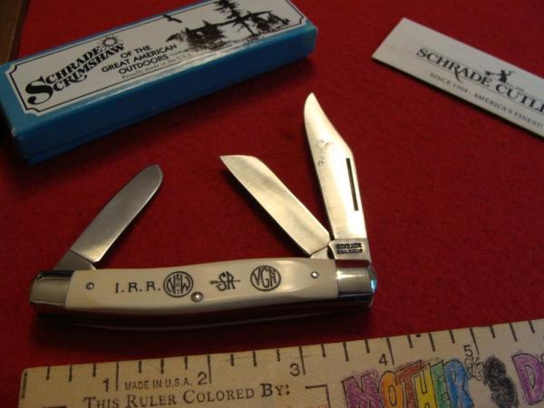 Schrade 'Scrimshaw' Stockman Knife #SC505 1988