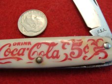 Classic Coca Cola 5cents Novelty Knife Classic Coca Cola 5cents Novelty Knife