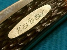 VINTAGE KABAR KA-BAR 1001 USA TRAPPER FOLDING POCKET JACK KNIFE KNIVES OLD