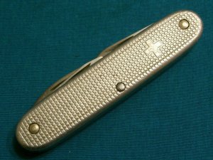 VICTORINOX ELECTRICIAN 0.8120.27 SILVER ALOX SAK SWISS ARMY CAMP FOLDING POCKET KNIFE KNIVES OLD