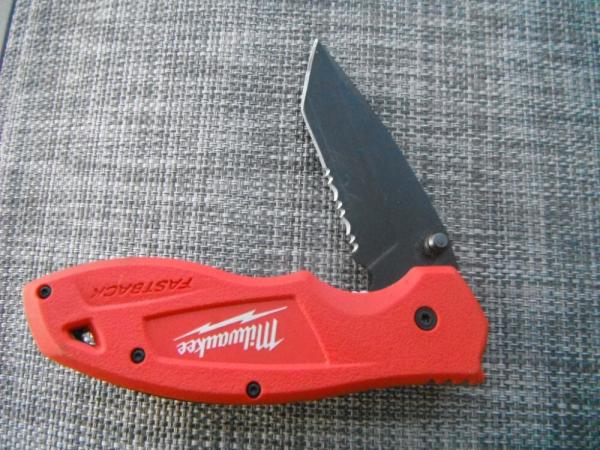 Milwaukee® Fastback 48-22-1995 Liner Lock Spring Assisted Knife, 3 In L Blade