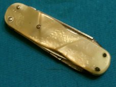 VINTAGE SOLINGEN GERMANY DESTA CO FOLDING POCKET KNIFE KNIVES SCISSORS FILE AD