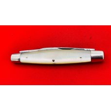 Vintage ELECTRIC CUT CO NEWARK N.J. Equal End Coffin Pen Folding Pocket Knife c1889-1909 MOP Vintage ELECTRIC CUT CO NEWARK N.J. Equal End Coffin Pen Folding Pocket Knife c1889-1909 MOP