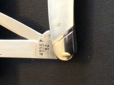1992 WINCHESTER USA 4935 GENUINE MOTHER OF PEARL HANDLES CONGRESS WITH SLANTED BOLSTERS & 4 BLADES 