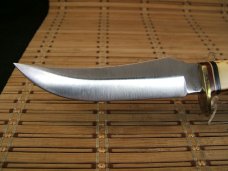 SCHRADE 498S 49'ERS GOLD RUSH "BENCH MADE COLLECTION" USA VINT.  MINT BOX, SLEEVE, SHEATH & PAPERS 