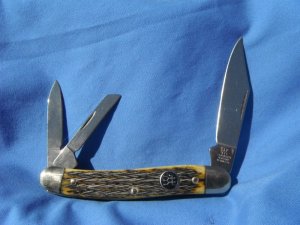 NOS Zwilling  J. A. Henckels Solingen Germany  Large 3 blade Stockman pocket knife  Model HK-7-MTM