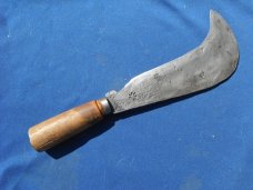 Large Handmade /Hand Forged Bill-Hook / Chopper Knife. Very SHARP! about 8.5" Blade