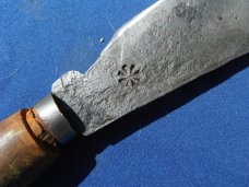 Large Handmade /Hand Forged Bill-Hook / Chopper Knife. Very SHARP! about 8.5" Blade