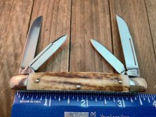 Hen and Rooster Slim Congress Stag Bertram Cutlery Solingen Germany Made Hen and Rooster Slim Congress Stag Bertram Cutlery Solingen Germany Made