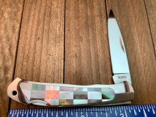 Moki Checkerboard Pearl Lockback Seki Japan Moki Checkerboard Pearl Lockback Seki Japan