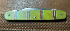 Vintage Unique ELECTRIC CUT CO WALDEN Equal End Pen Pocket Knife c.1909-1920 Striped Celluloid Vintage Unique ELECTRIC CUT CO WALDEN Equal End Pen Pocket Knife c.1909-1920 Striped Celluloid
