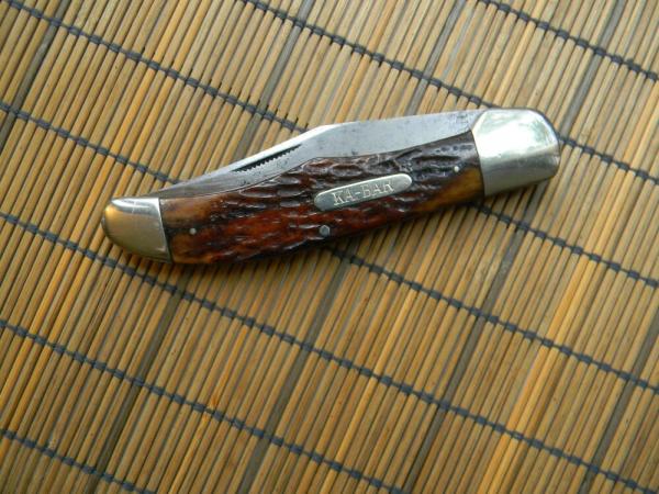 VINTAGE KA-BAR HUNTER KNIFE. BONE VINTAGE KA-BAR HUNTER KNIFE. BONE