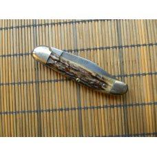 VINTAGE GERMAN EYE BRAND COPPERHEAD STAG KNIFE