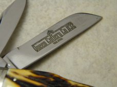 Queen Cutlery Co. Titusville PA #32 Joe Pardue 1 of 400 Bone Congress Knife in Box Queen Cutlery Co. Titusville PA #32 Joe Pardue 1 of 400 Bone Congress Knife in Box